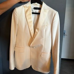 Dsquared White Tuxedo Jacket